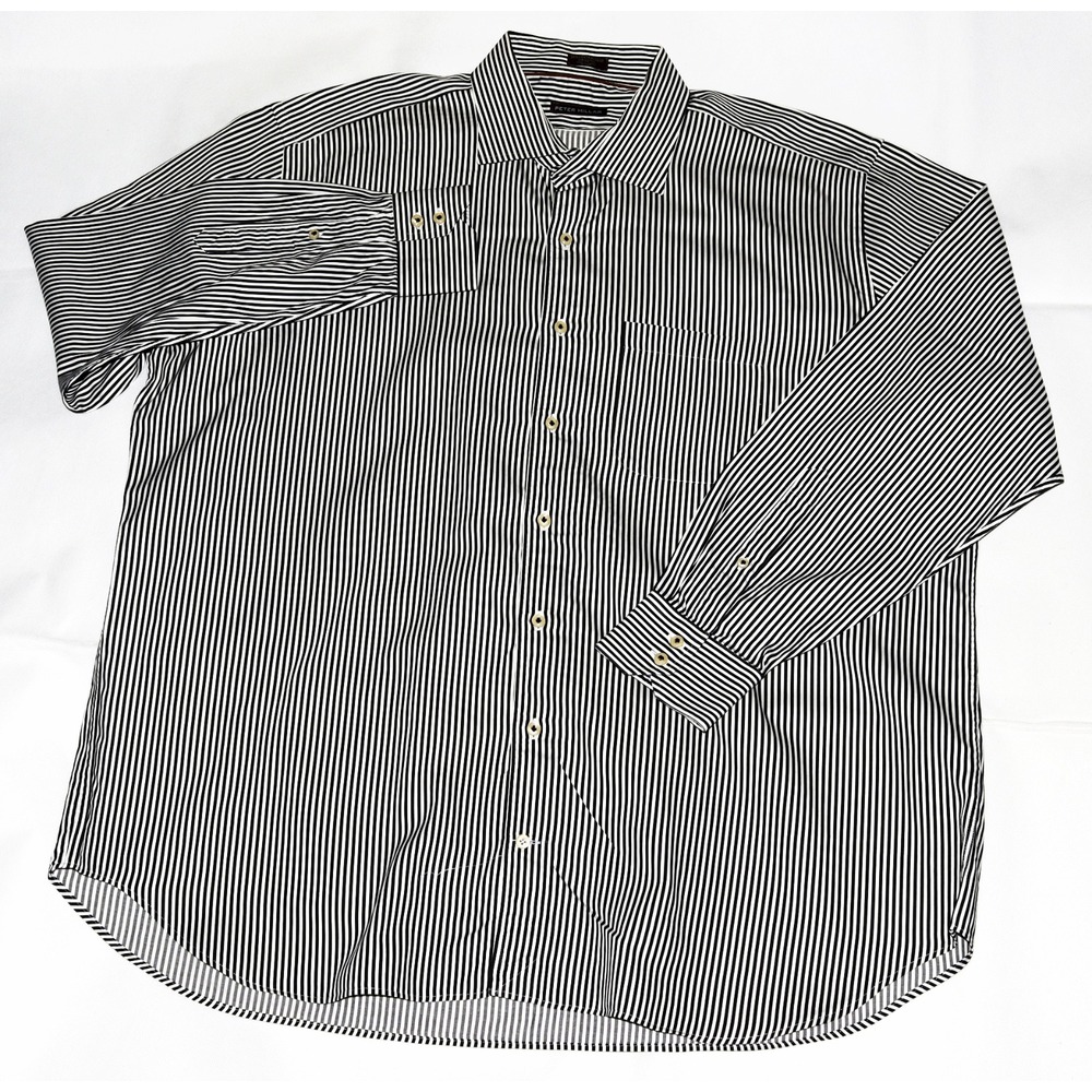 Peter Millar Men's Long Sleeve Button Front Striped Shirt Size 2XL
